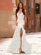 Fiamma ivory alternate front view 2 prom dress