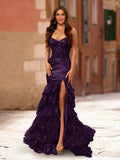 Fiamma plum alternate front view 2 prom dress
