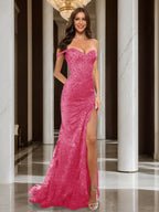 Heloise hot pink alternate front view 2 prom dress