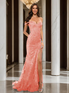 Heloise coral alternate front view 2 prom dress