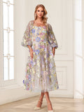 Leona Claire Lilac front view mother of the bride dress