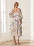 Leona Claire Lilac back view mother of the bride dress