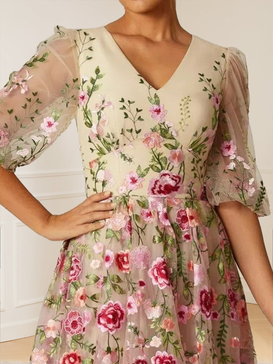 Alexandra June Champagne bodice detail mother of the bride dress