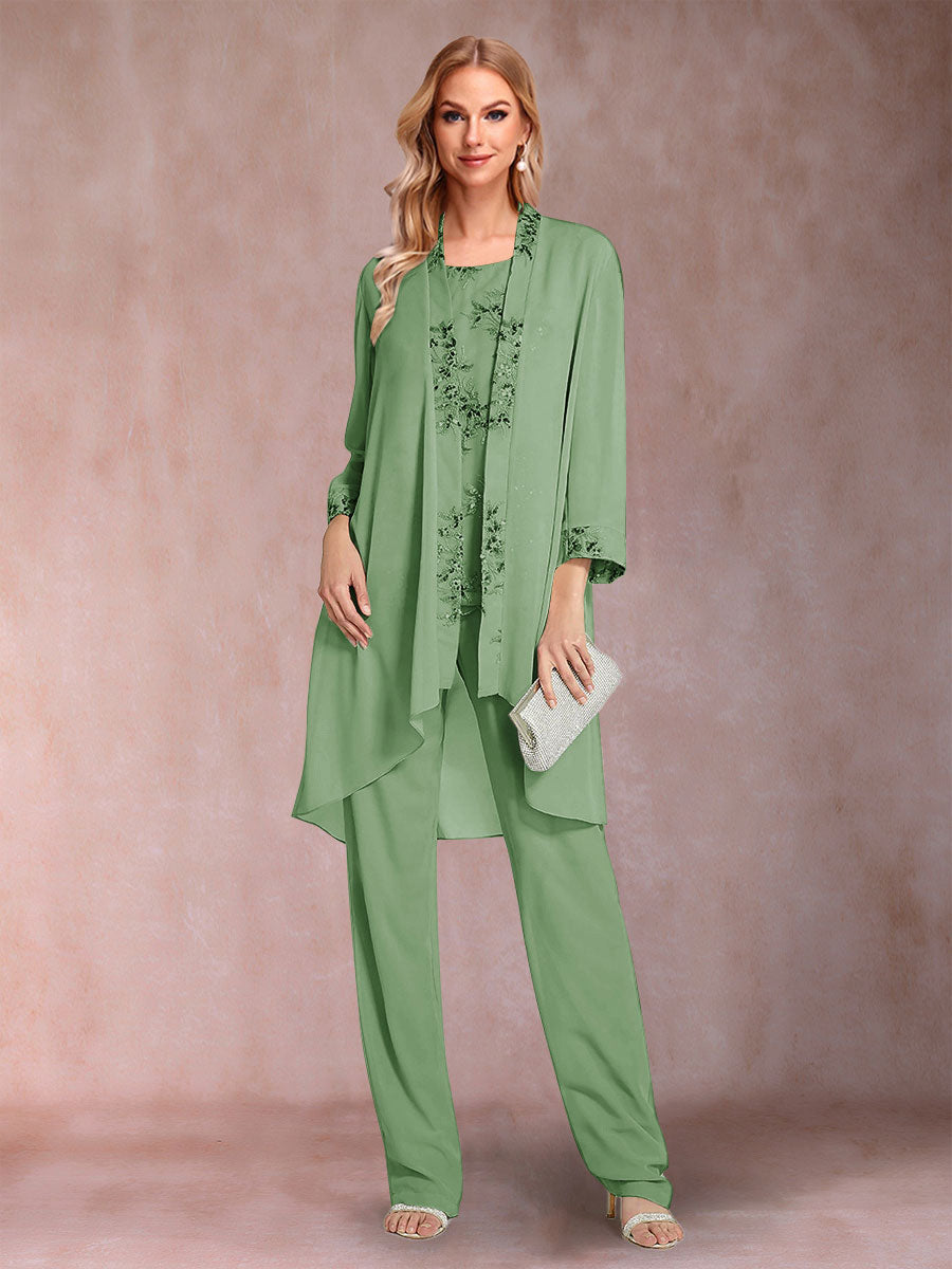 Elara sage green front view mother of the bride outfit