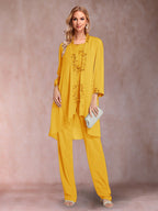 Elara gold front view mother of the bride outfit