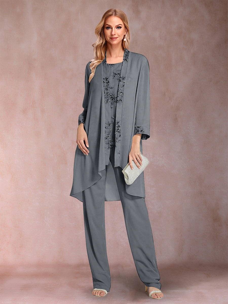 Elara grey front view mother of the bride outfit