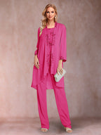 Elara hot pink alternate front view 2 mother of the bride outfit
