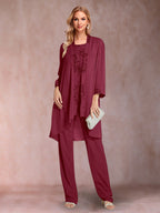 Elara burgundy alternate front view 3 mother of the bride outfit