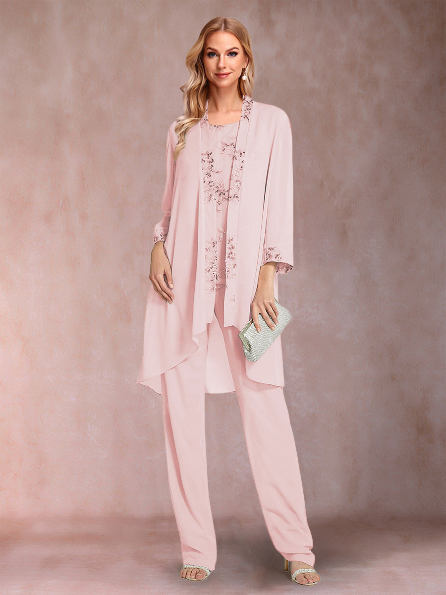 Elara pearl pink alternate front view 2 mother of the bride outfit
