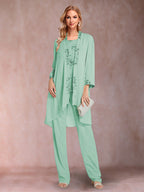 Elara mint green front view mother of the bride outfit