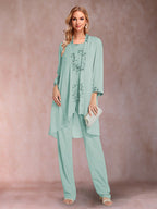Elara pool blue front view mother of the bride outfit