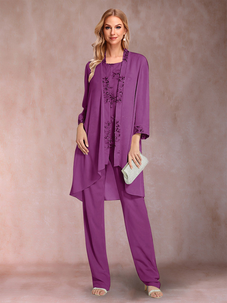 Elara orchid front view mother of the bride outfit