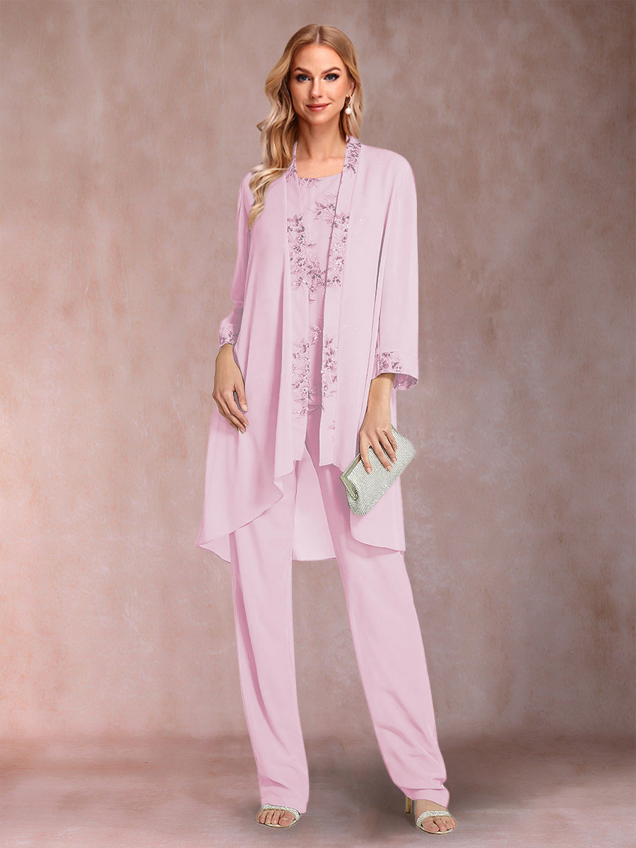 Elara rose pink front view mother of the bride outfit