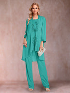 Elara turquoise front view mother of the bride outfit