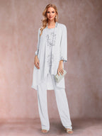 Elara white front view mother of the bride outfit
