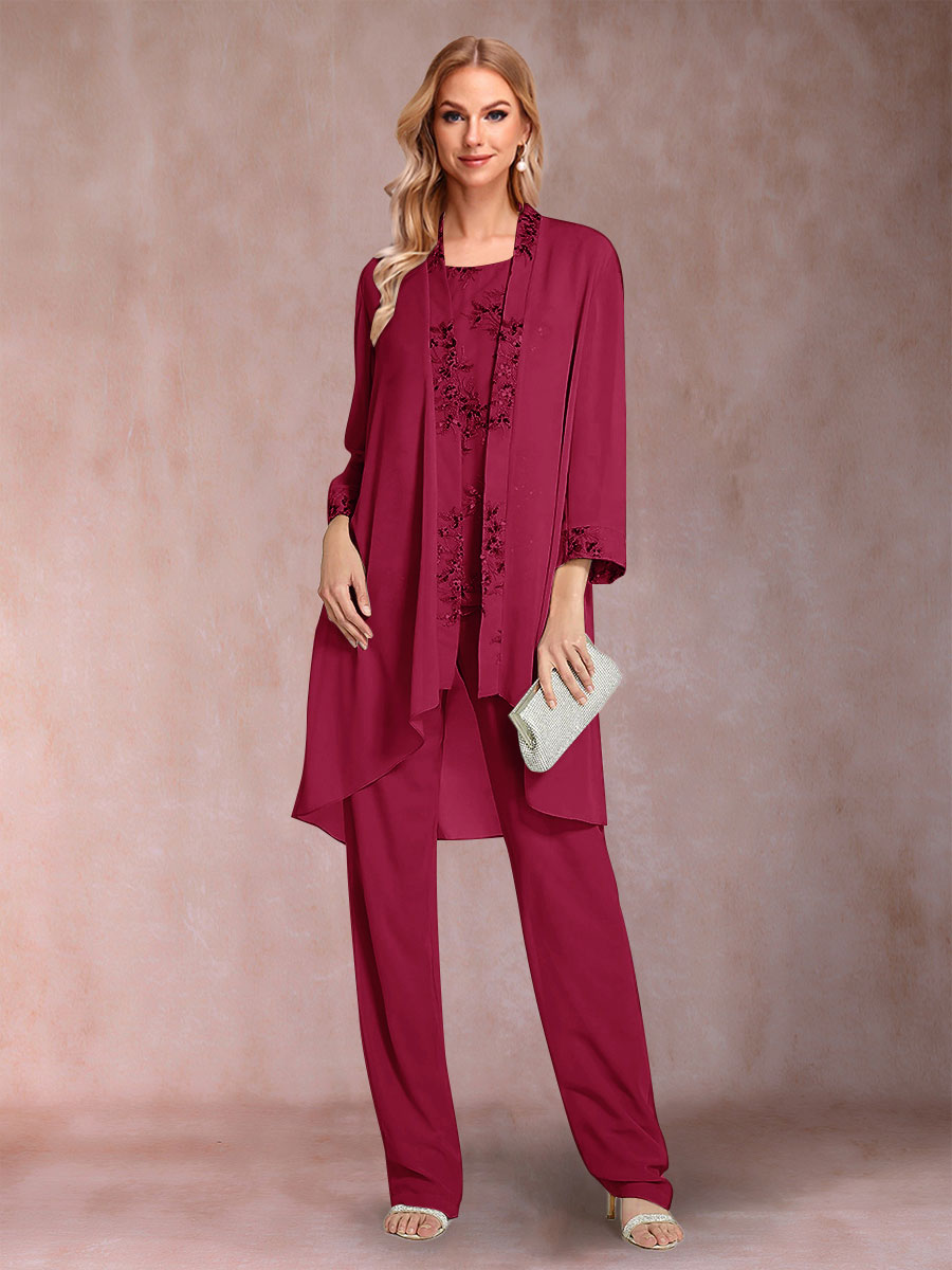 Elara burgundy front view mother of the bride outfit