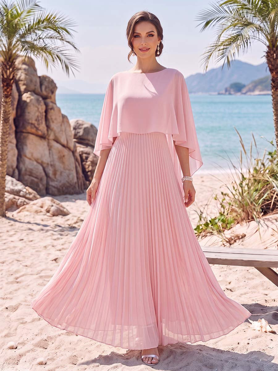 Keziah Louise Rose Pink front view mother of the bride dress