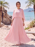 Keziah Louise Rose Pink front view mother of the bride dress
