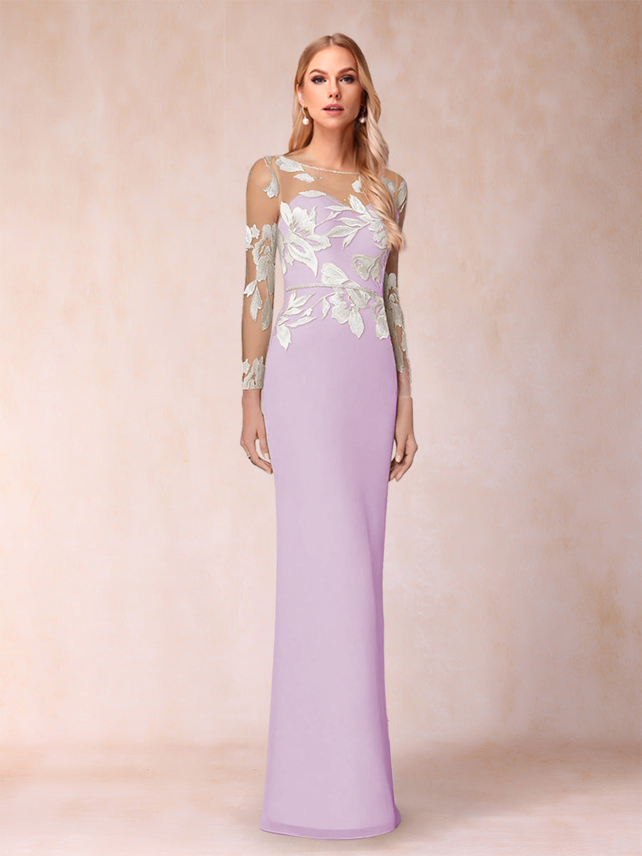 Guinevere Lark Lilac back view mother of the bride dress