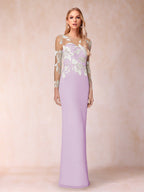 Guinevere Lark Lilac back view mother of the bride dress