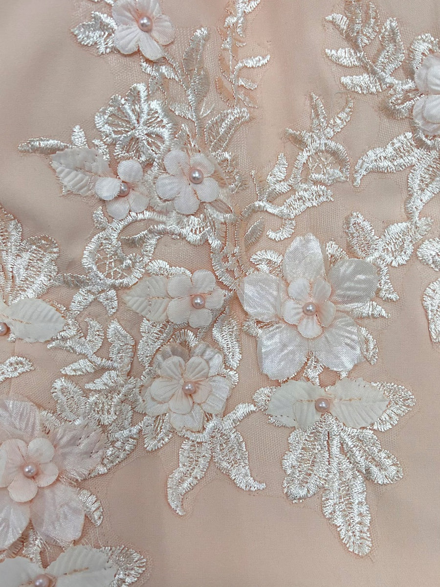 Felicite Pearl Pink side view wedding guest dress