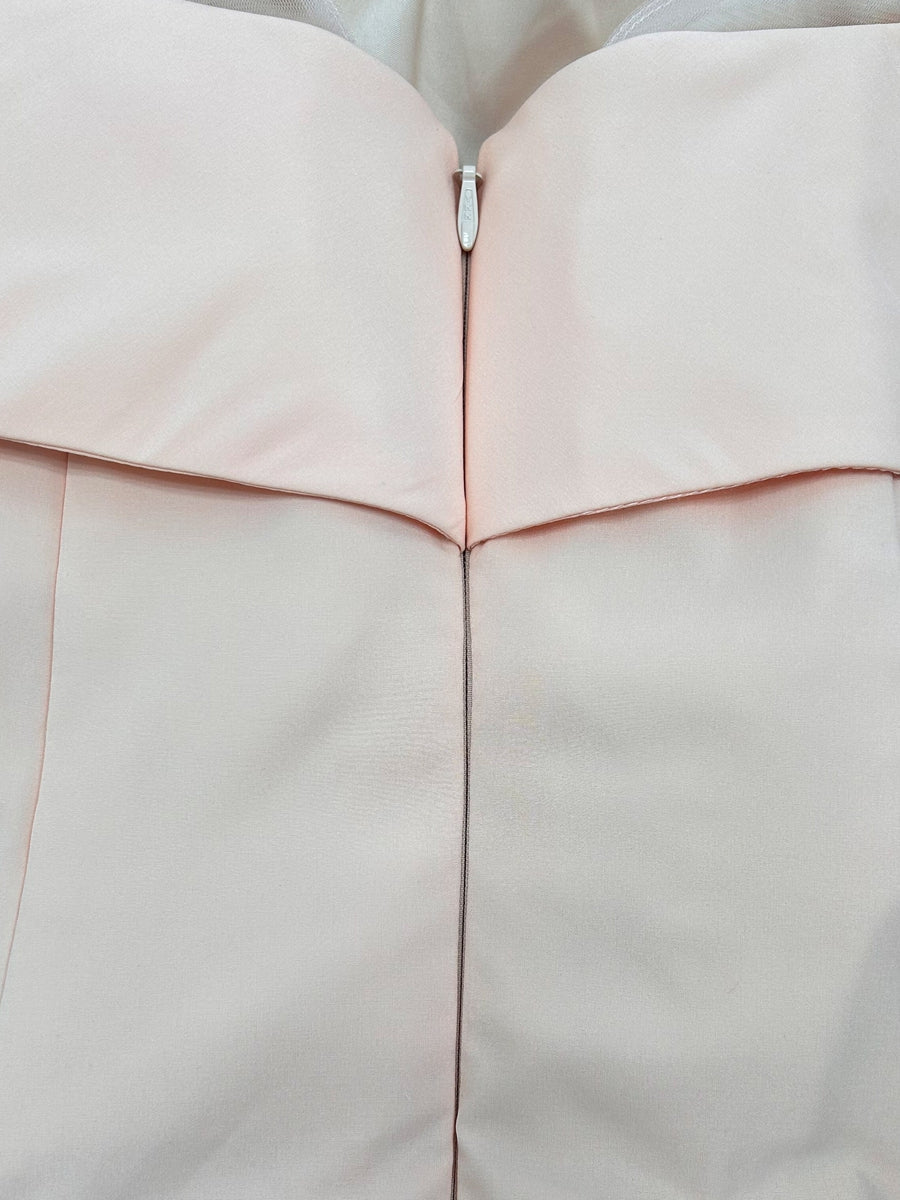 Felicite Pearl Pink back view wedding guest dress