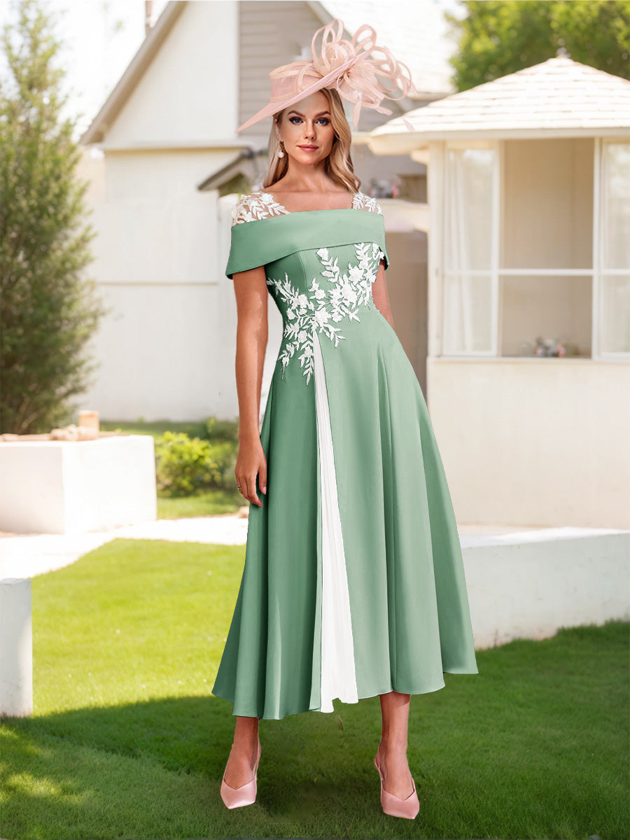 Felicite Eucalyptus front view wedding guest dress