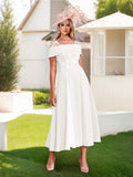 Felicite Ivory front view wedding guest dress