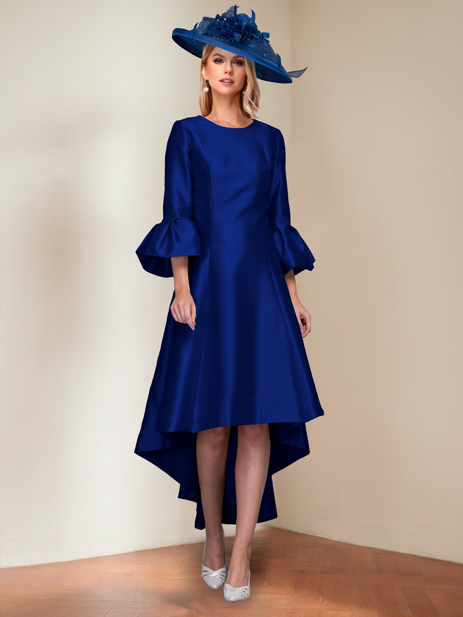 Odelia Royal Blue front view wedding guest dress