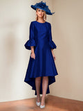 Odelia Royal Blue front view wedding guest dress