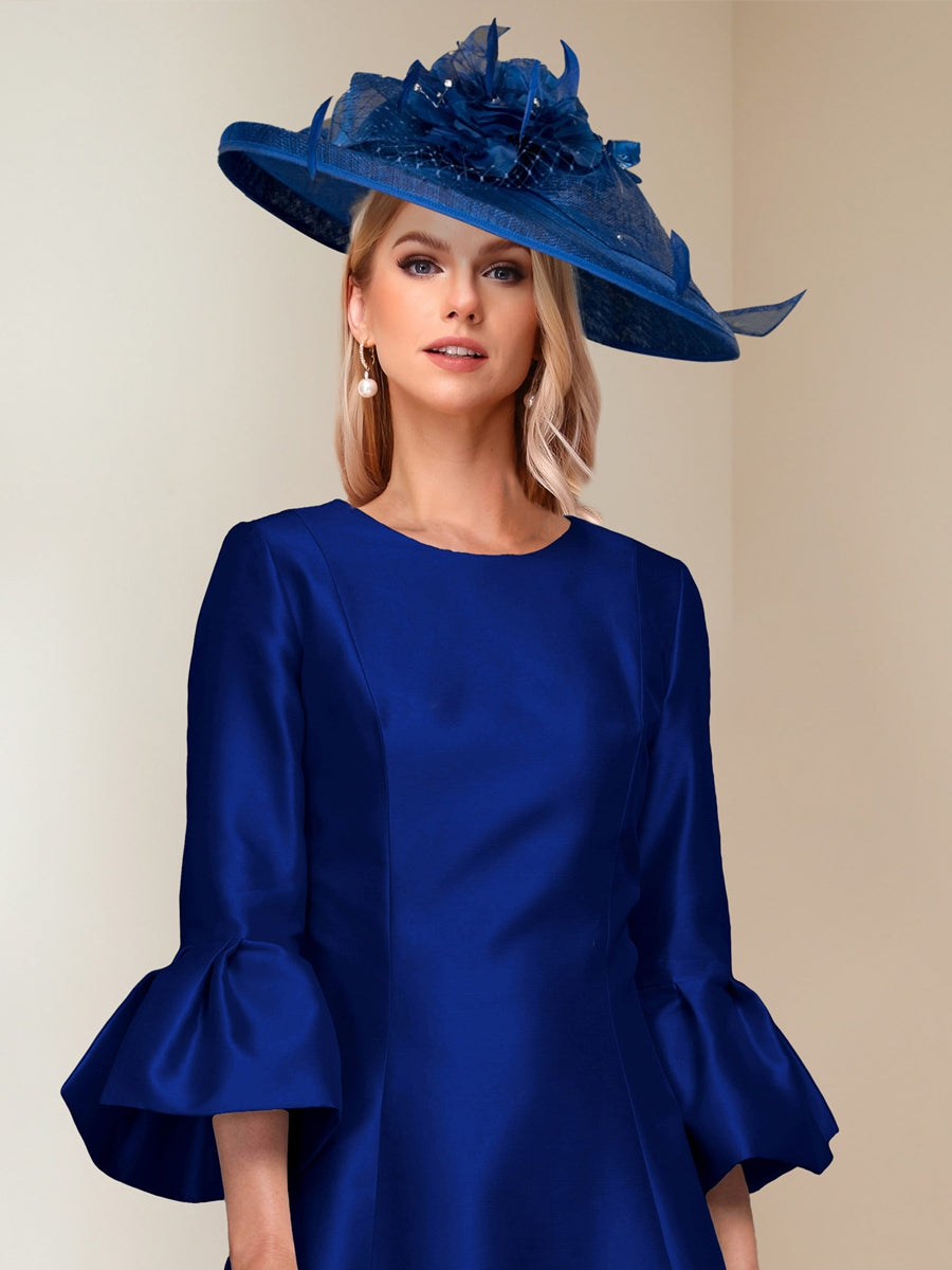 Odelia Royal Blue back view wedding guest dress
