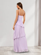 Lunette Lilac back view wedding guest dress