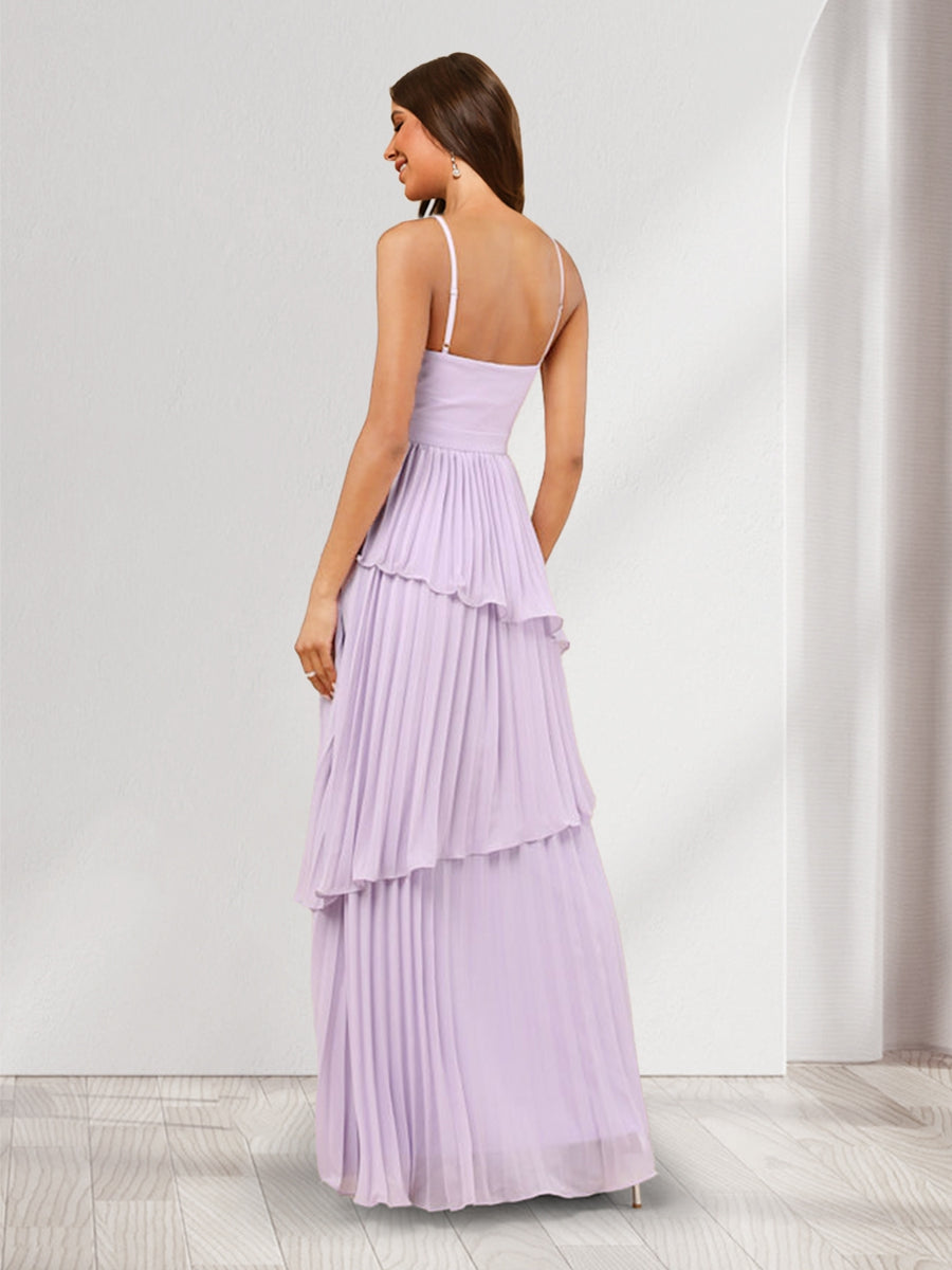 Lunette Lilac back view wedding guest dress