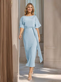 Rosalind Lavender front view wedding guest dress