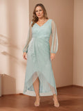 Kezia Pool Blue front view wedding guest dress