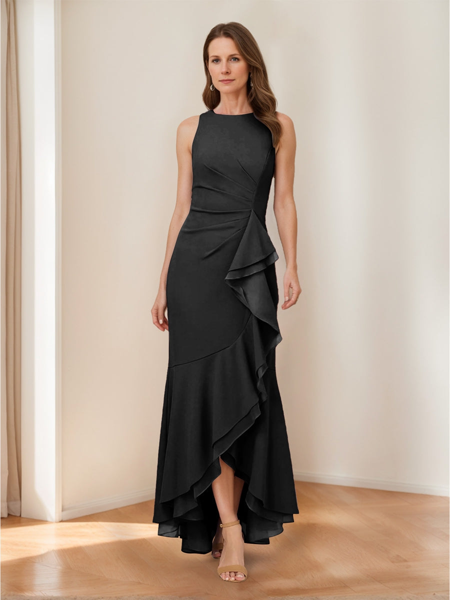 Selene Hart Black front view wedding guest dress