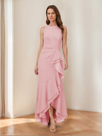 Selene Hart Dusty Rose front view wedding guest dress