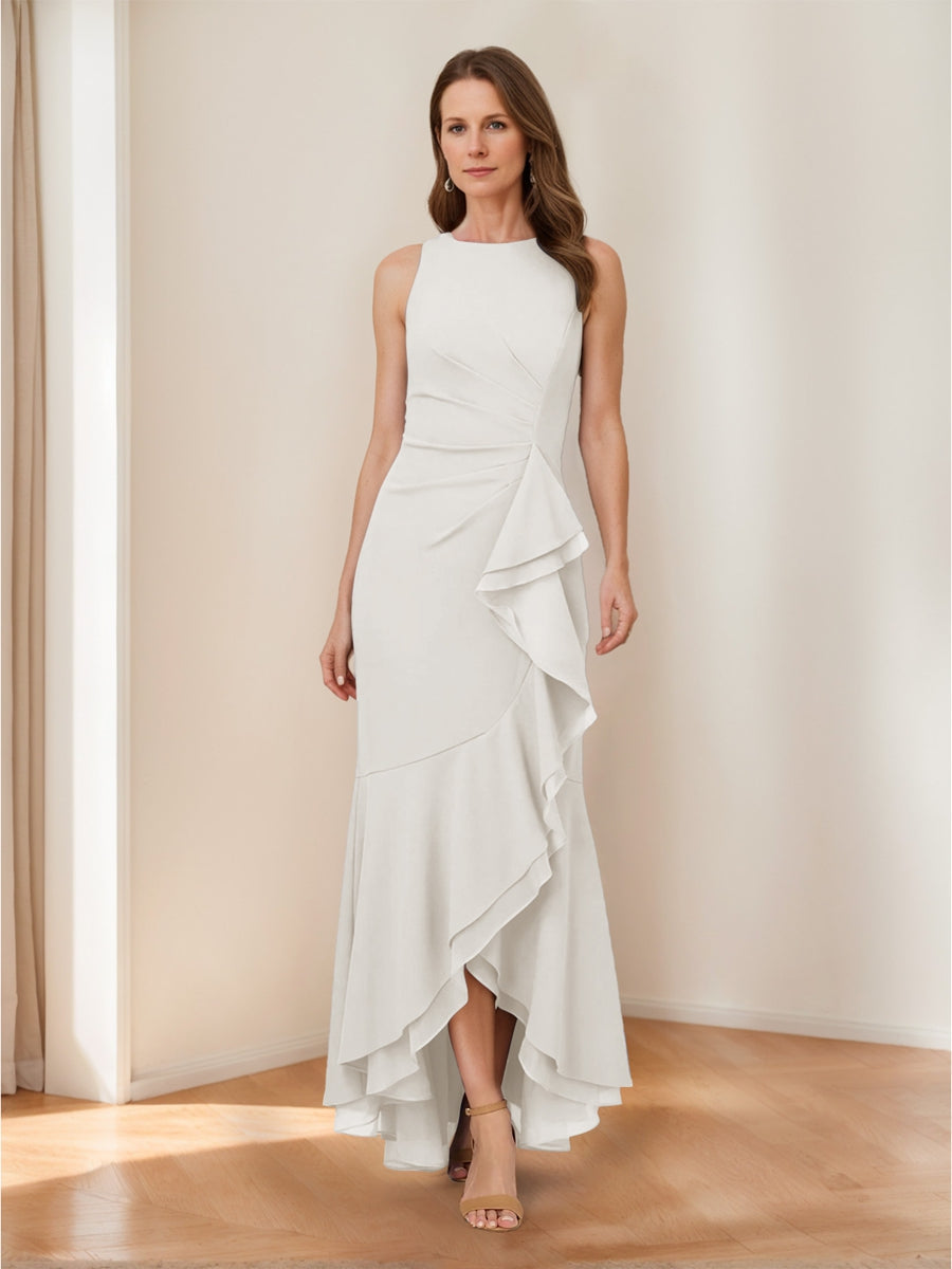Selene Hart Ivory back view wedding guest dress
