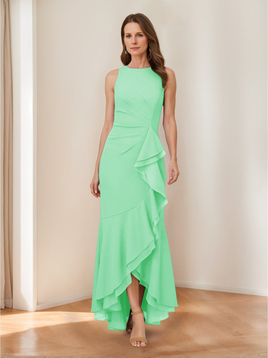 Selene Hart Mint Green front view wedding guest dress