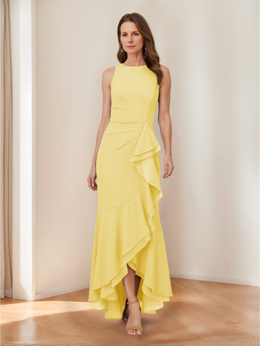 Selene Hart Yellow front view wedding guest dress