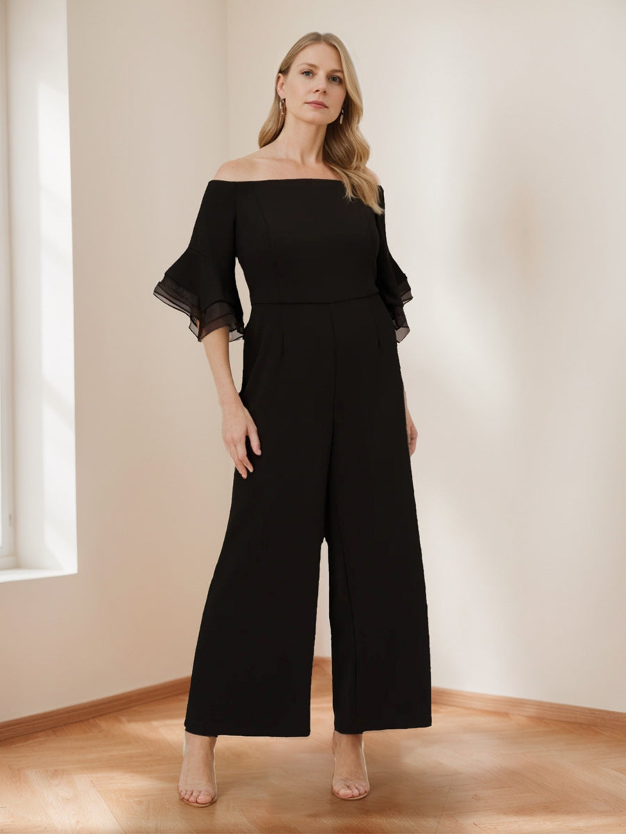 Hestia Black front view wedding guest dress