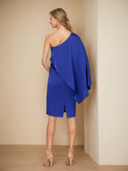 Ione Royal Blue back view wedding guest dress