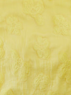 Rowena yellow fabric detail homecoming dress