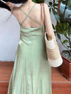 Dulcie Rose Pink hem detail wedding guest dress