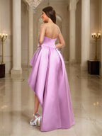 Yvette Rain Lilac back view prom dress