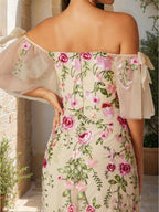 Thalia Joy Champagne bodice detail prom dress