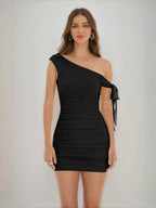 Jessamine black front view homecoming dress