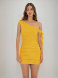 Jessamine gold front view homecoming dress