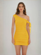 Jessamine gold front view homecoming dress