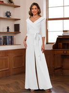 Elora Pearl Ivory back view mother of the bride dress